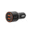 Budi Car Charger - 36W QC-18W*2 - 2 ports Ring LED indicator - CC109QB
