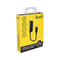 BUDI IPHONE AUX ADAPTER LIGHTNING TO 3.5 MM WITH LIGHTINING CONNECTOR - DC137B