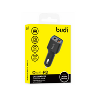 Budi Car Charger - PD20W - QC18W - 2 ports Blue indicator - CC065TB38