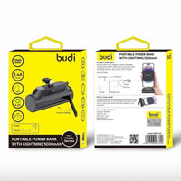 BUDI PORTABLE POWER BANK WITH LIGHTININ 5000mAh - PB087LB