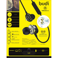 Budi Double moving COIL in –Ear- Moving- Bluetooth sports earphones -14 hour’s music time -1 pcs micro USB cable- EP11B