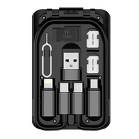 Budi Multi-functional BOX – 6 in1 Cable –iPhone/iPad/iPod- DC515CMB
