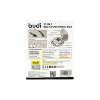 BUDI 11 IN 1 MULTI FUNCTIONAL CABLE BOX (6 IN 1 MULTI CABLE) SIM KIT - DC519B