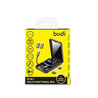 BUDI WIRELESS CHARGER 12 IN 1 MULTI FINCTIONAL CABLE BOX OTG BOX - DC511CB