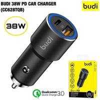 BUDI 38W PD+QC 3.0 CAR CHARGER SMART QUICK CHARGE - CC108TB