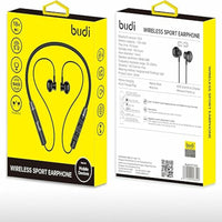Budi Wireless Bluetooth sports earphones -18 hours music time- micro USB cable- EP15E