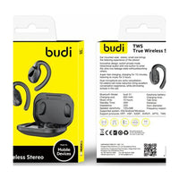 BUDI TRUE WIRELESS EARPHONE WITH 50 mAh & CHARGING POD 600 mAh CHARGING HOURS 2 HOURS – EP21B