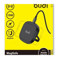BUDI 15W WIRELESS CHARGER USB C PORTS INPUT MAGSAFE PHONE CRADLE WL3800B