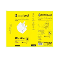 Budi Premium Power Delivery Fast Charging Plug for Smart Phones QC3.0+PD20W – TC77AC