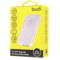 10000 MaH BUDI PD 20W MAGNETIC 15W WIRELESS POWER BANK COMPATIBLE WITH MAG-SAFE-PB081W